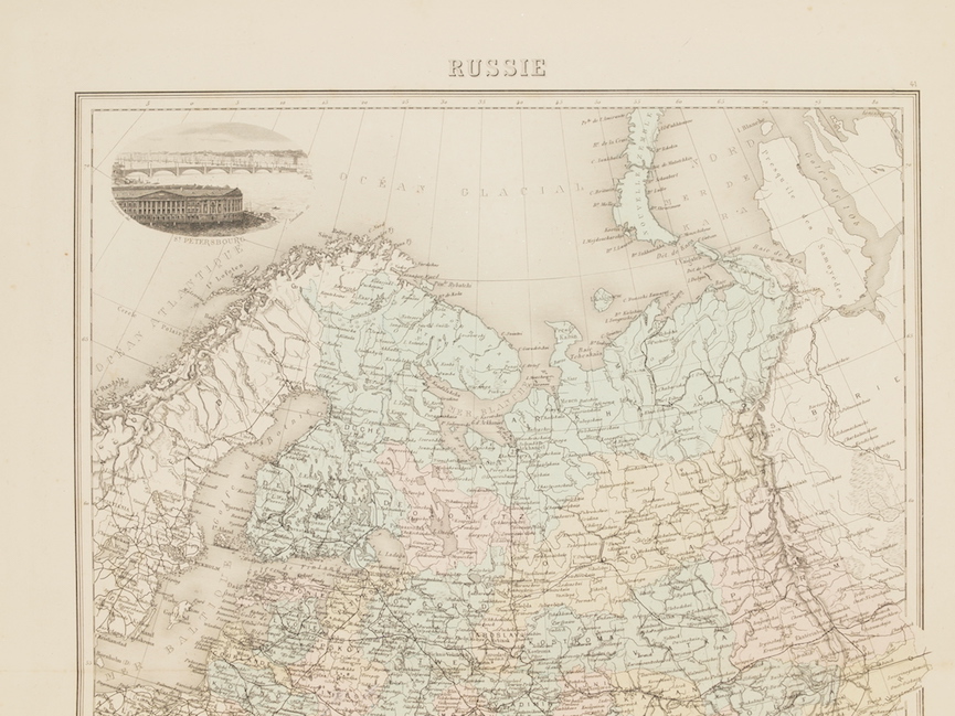Russia Map St. Petersburg 1850 around biset Smith Saint Petersburg | eBay