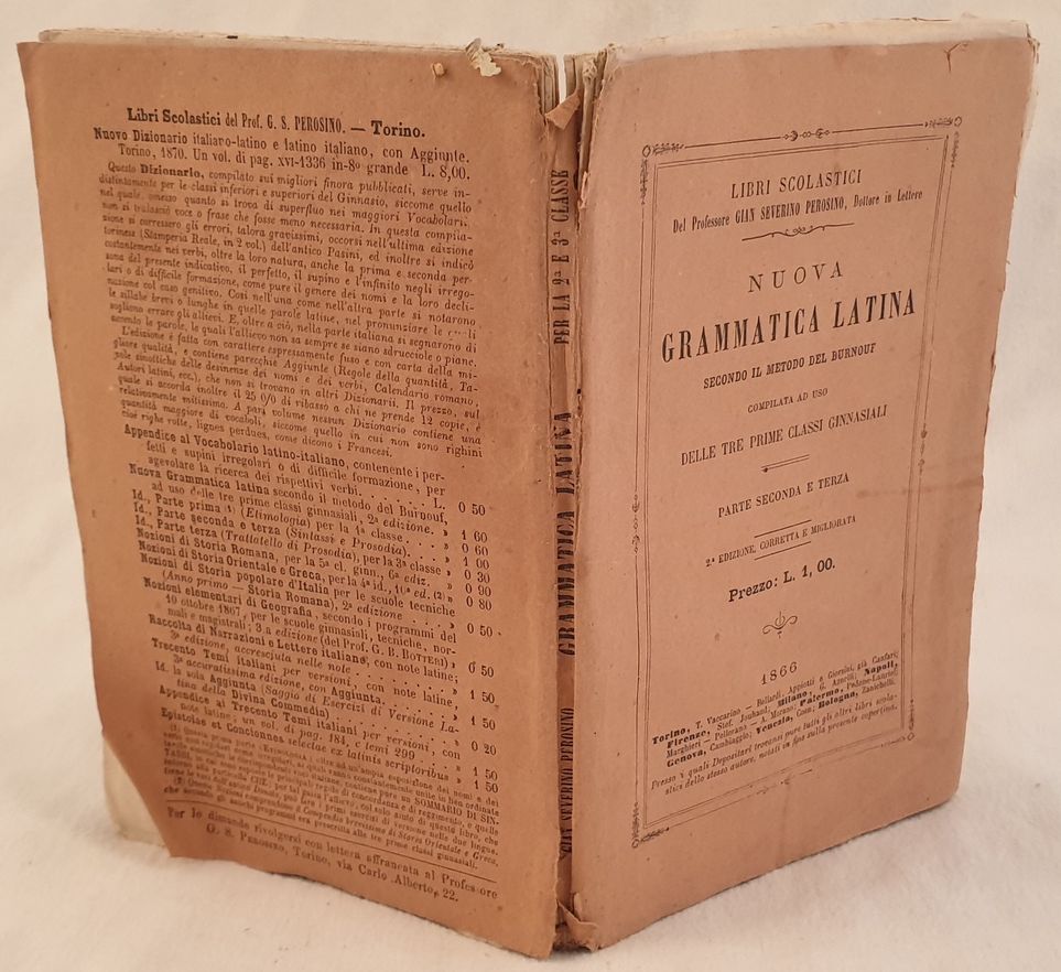 Nuova grammatica latina ad uso delle classi ginnasiali. Edizione